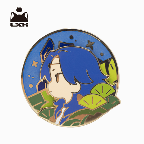 藍渓鎮　メダルバッチ　老君