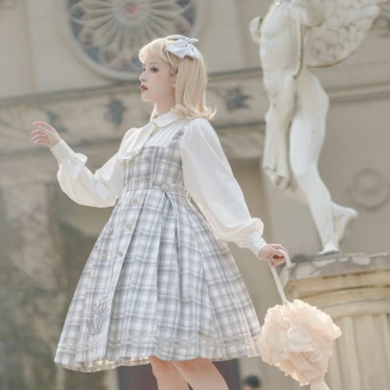 Little Detectiveジャンパースカート グレー | tulle オンラインストア