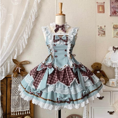 Mint Choco Tea Party ワンピースコーデ フルセット