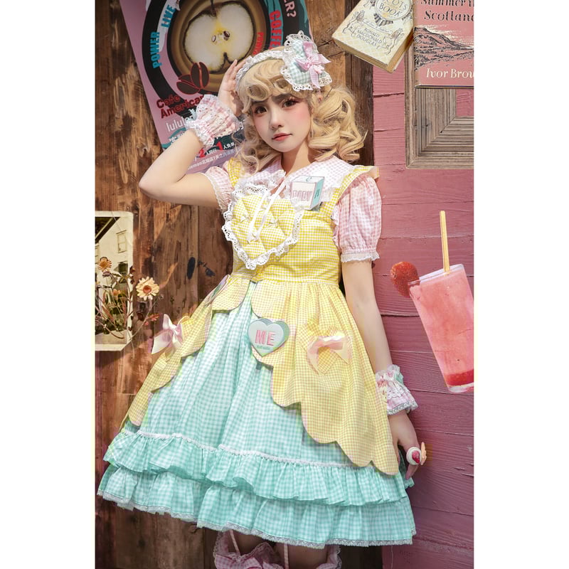 Breakfast スカラップオーバードレス 6色／Fluff Mollie | tulle