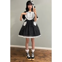 Checkered Honeyワンピース　ブラック／select