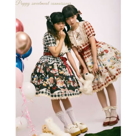 Puppy Sweetmeats ワンピース ブラック／Select