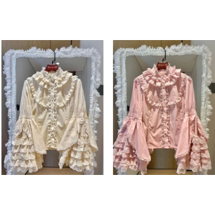 Lacy Princess姫袖ブラウス ピンク/Select | tulle オンライン Lacy Princess姫袖ブラウス ピンク/Select | tulle オンライン