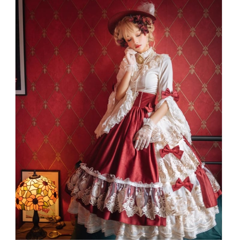 Elegant Salon Tea Party スカート ワイン／Select | tulle