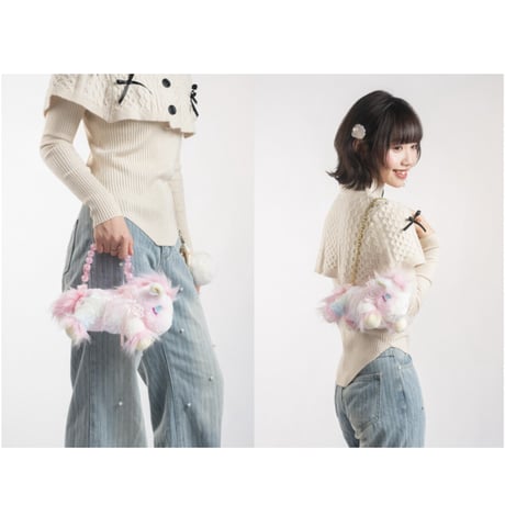 Cotton candy ユニコーンポニーぬいぐるみバッグ