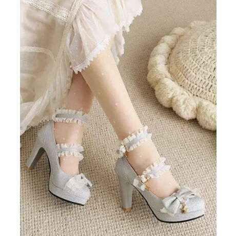 Disney 白雪姫 グリッター ハイヒール ディズニープリンセス/パンプス- mayla classic