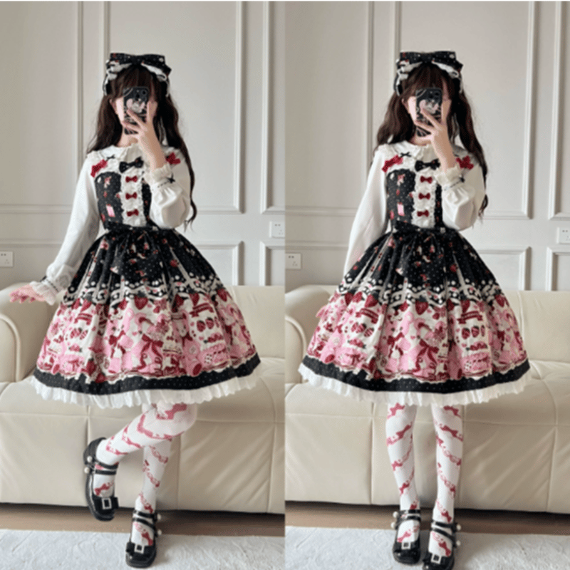 Patissier Bearジャンパースカート ブラック／select | tulle オンラ