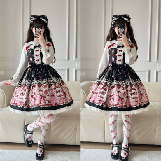 え*様 試着のみLabirinthe Doll ジャンパースカート・ケープ・ブラ Labirinthe Doll 2.0 ジャンパースカート・ケープ・ブラウス3点セット