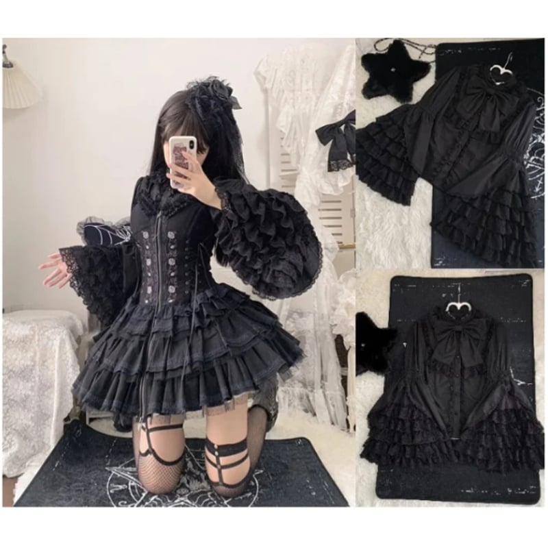 Lacy Princess姫袖ブラウス ブラック/Select | tulle Lacy Princess姫袖ブラウス ブラック/Select | tulle