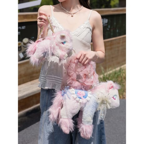 Cotton candy ユニコーンポニーぬいぐるみバッグ