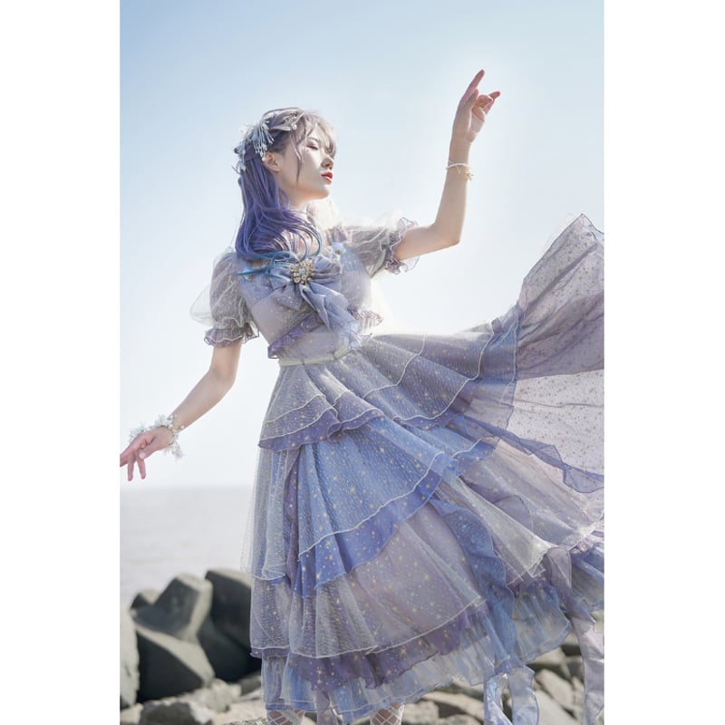 Deep Sea Girlワンピースドレス ラベンダー | tulle オンラインストア