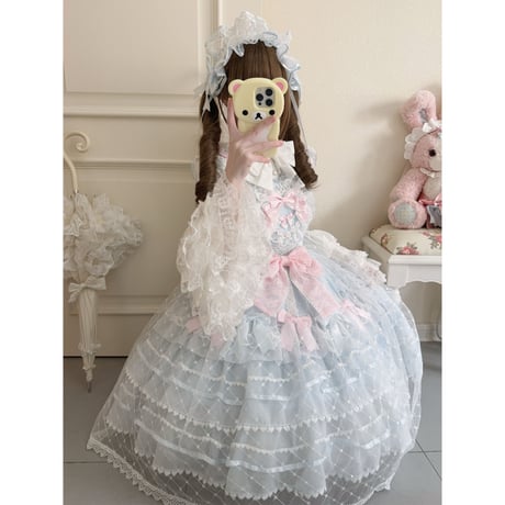 Fairy Tulleジャンパースカート　サックス