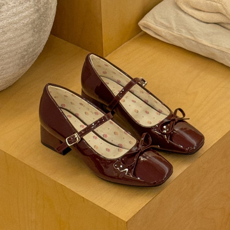 Merry Ribbon パンプス ボルドー | tulle オンラインストア