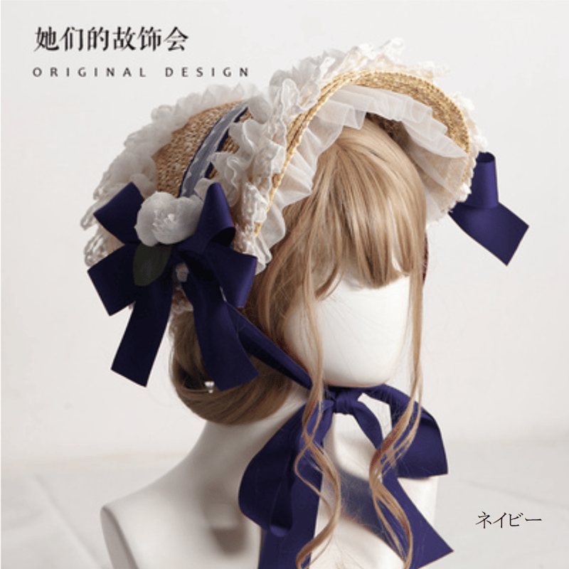ストローボンネット ベーシックカラー5色/select | tulle ストローボンネット ベーシックカラー5色/select | tulle