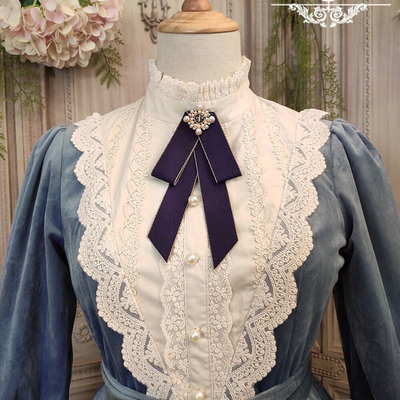 Dollyベロアワンピース ブルー／select | tulle オンラインストア