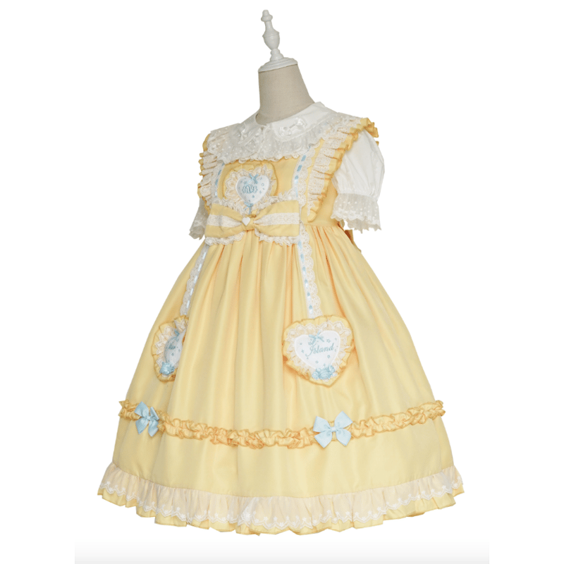 Fluffy Heartジャンパースカート イエロー/select | tulle Fluffy Heartジャンパースカート イエロー/select | tulle