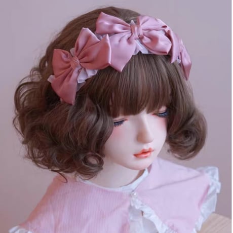 Triple Ribbonカチューシャ　ピンク／select