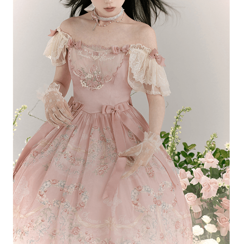 ワンピース オフショル エレガント デート リゾート ビーチ 蝶々 Villanelle Gardensオフショルワンピース 2色 | tulle