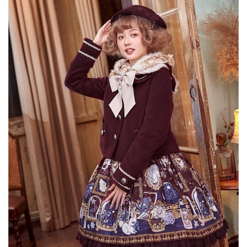 Vivienne Westwood ショートコート　ボルドー バンビ耳付きフードショートコート ボルドー／select | tulle