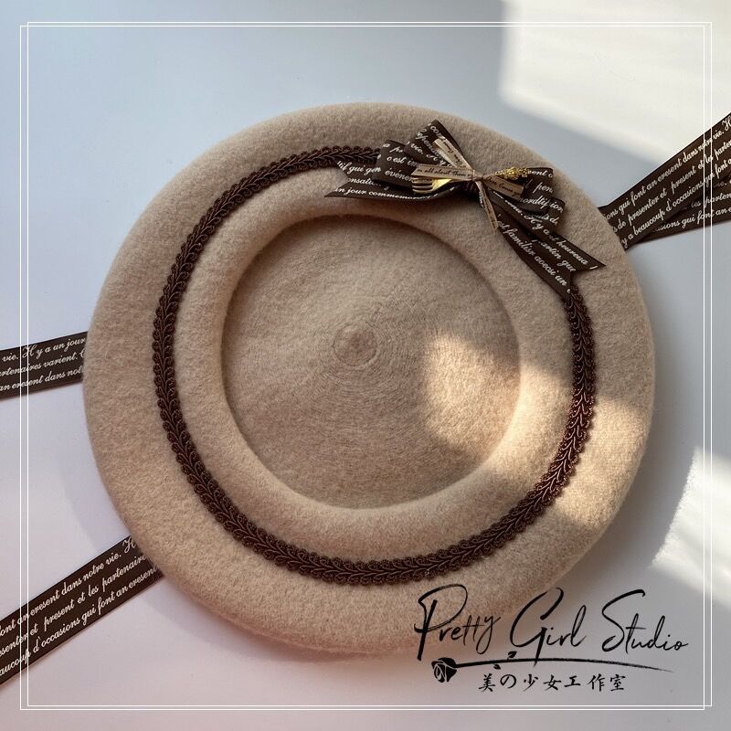 Amavel Nounours Chocolatory ワンピース ベレー帽 Amavel Nounours Chocolatory ワンピース ベレー帽