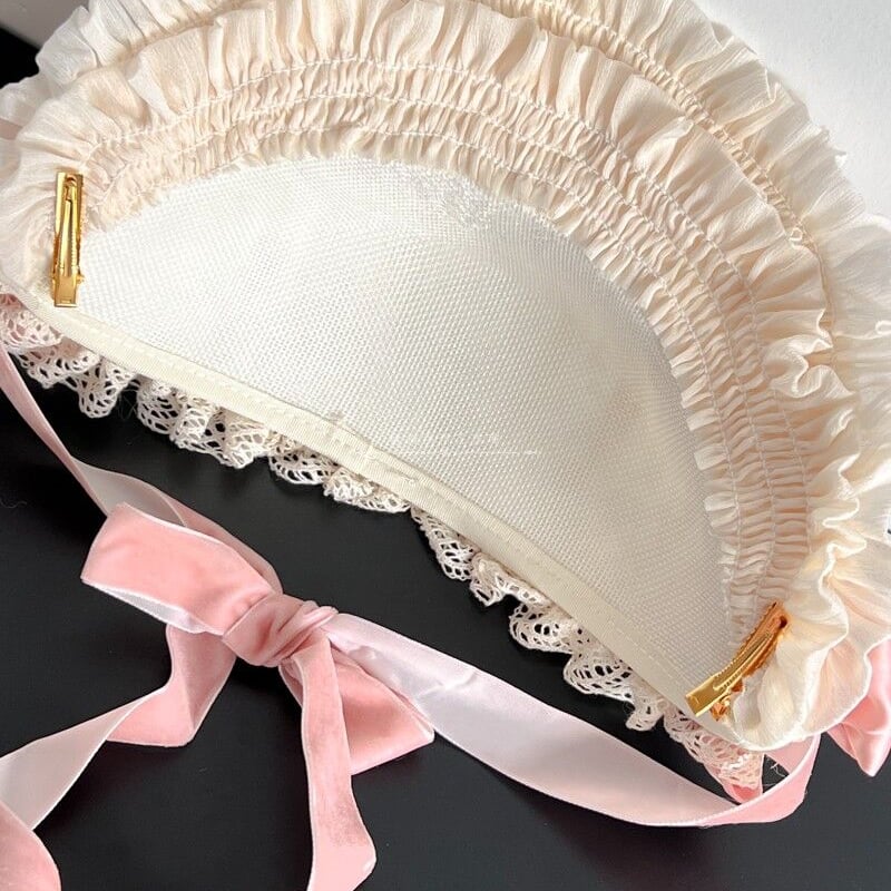 Victorian Lace ボンネット 4色/select | tulle オンラインストア Victorian Lace ボンネット 4色/select | tulle オンラインストア