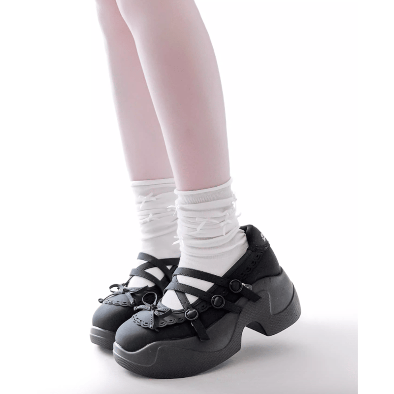 ストラップスニーカー ブラック | tulle オンラインストア