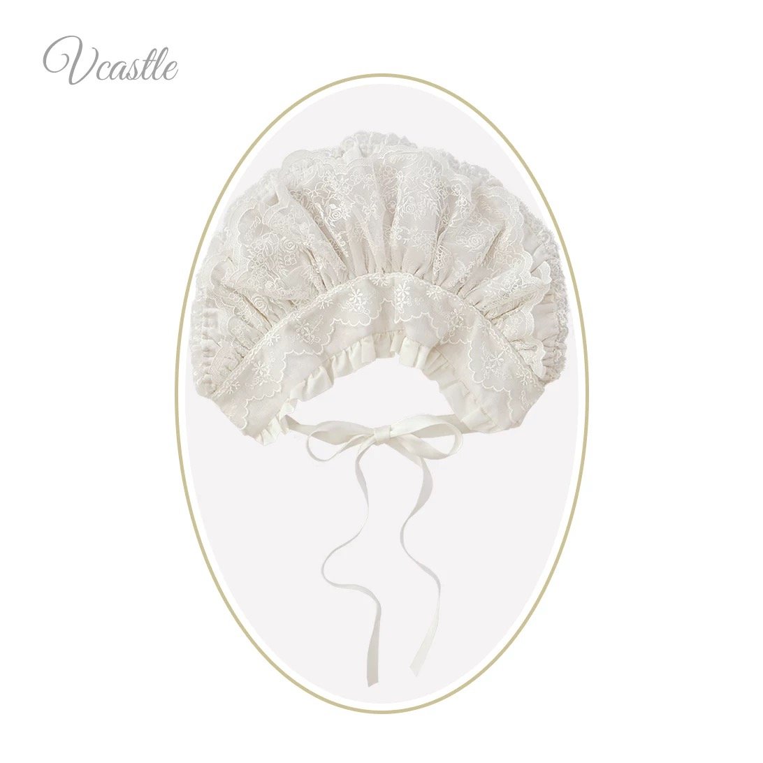 Glazed Flower Banquet ハーフボンネット ホワイト | tulle オンラ