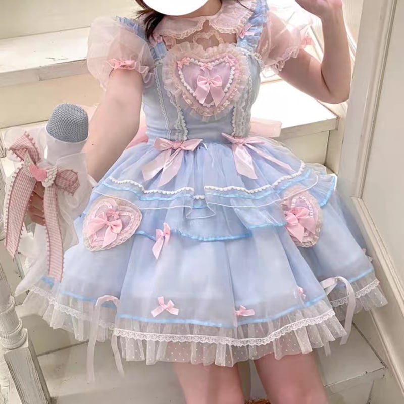 シアーブラウス＆ジャンパースカートset | tulle オンラインストア