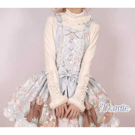 cutie furハイネックトップス　ホワイト／select