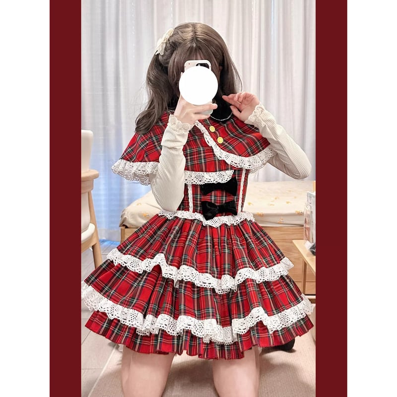Scotland's First Snowジャンパースカート&ケープset | tulle オ Scotland's First Snowジャンパースカート&ケープset | tulle オ