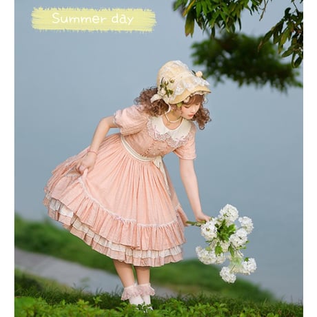 summer afternoon tea ワンピース　ピンク