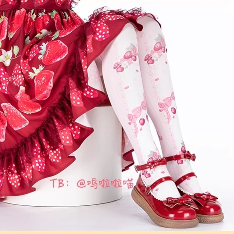 ストロベリーガーランド ニーハイソックス | tulle オンラインストア ストロベリーガーランド ニーハイソックス | tulle オンラインストア