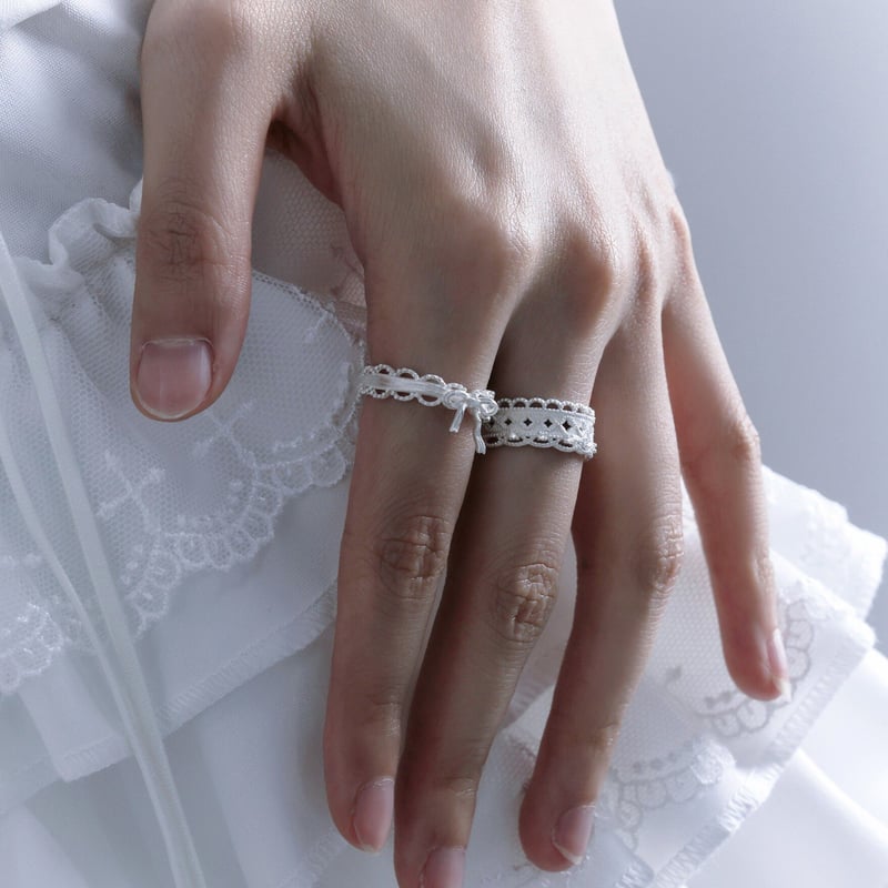 バロックレース リボンリング 2タイプ | tulle オンラインストア