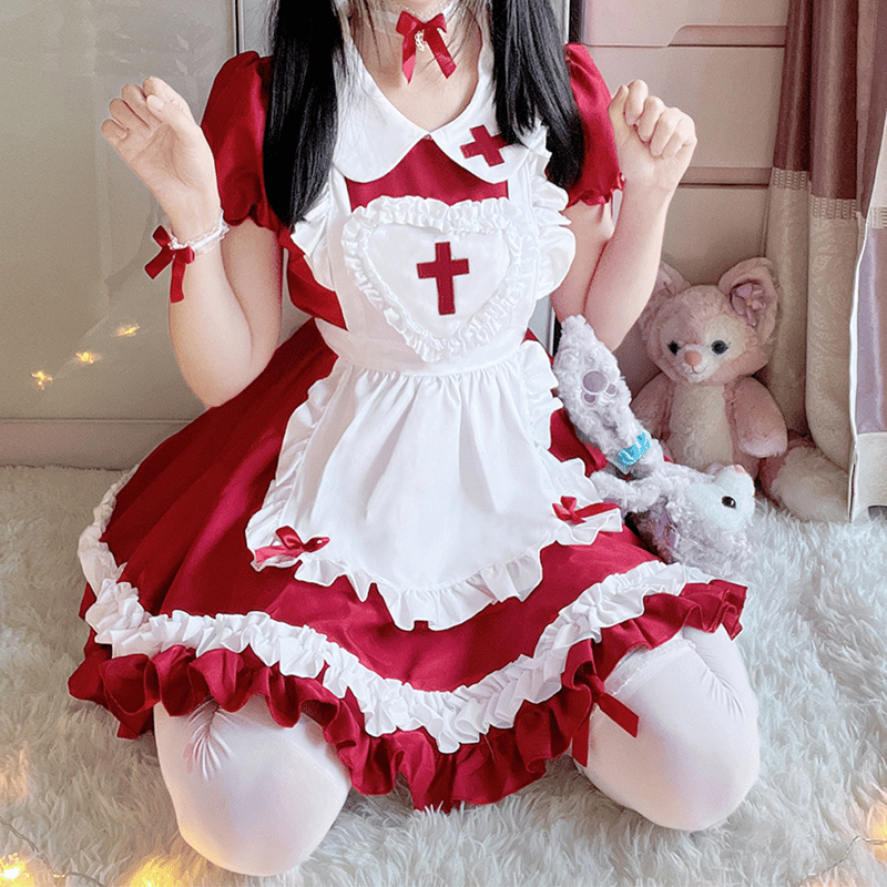 エプロンドレス　ロリータ　ナース　メイド　未使用　新品　未着用 71bUiLIRhwL._UY1000_.jpg