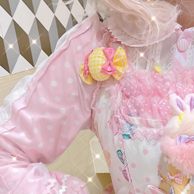 ふわふわキャンディブローチクリップ 8色／select | tulle