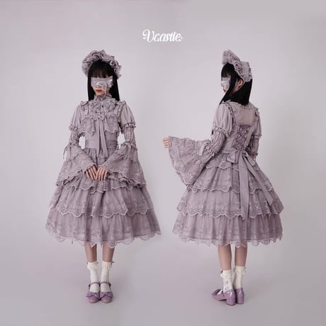 Glazed Flower Banquet ジャンパースカート　ラベンダー