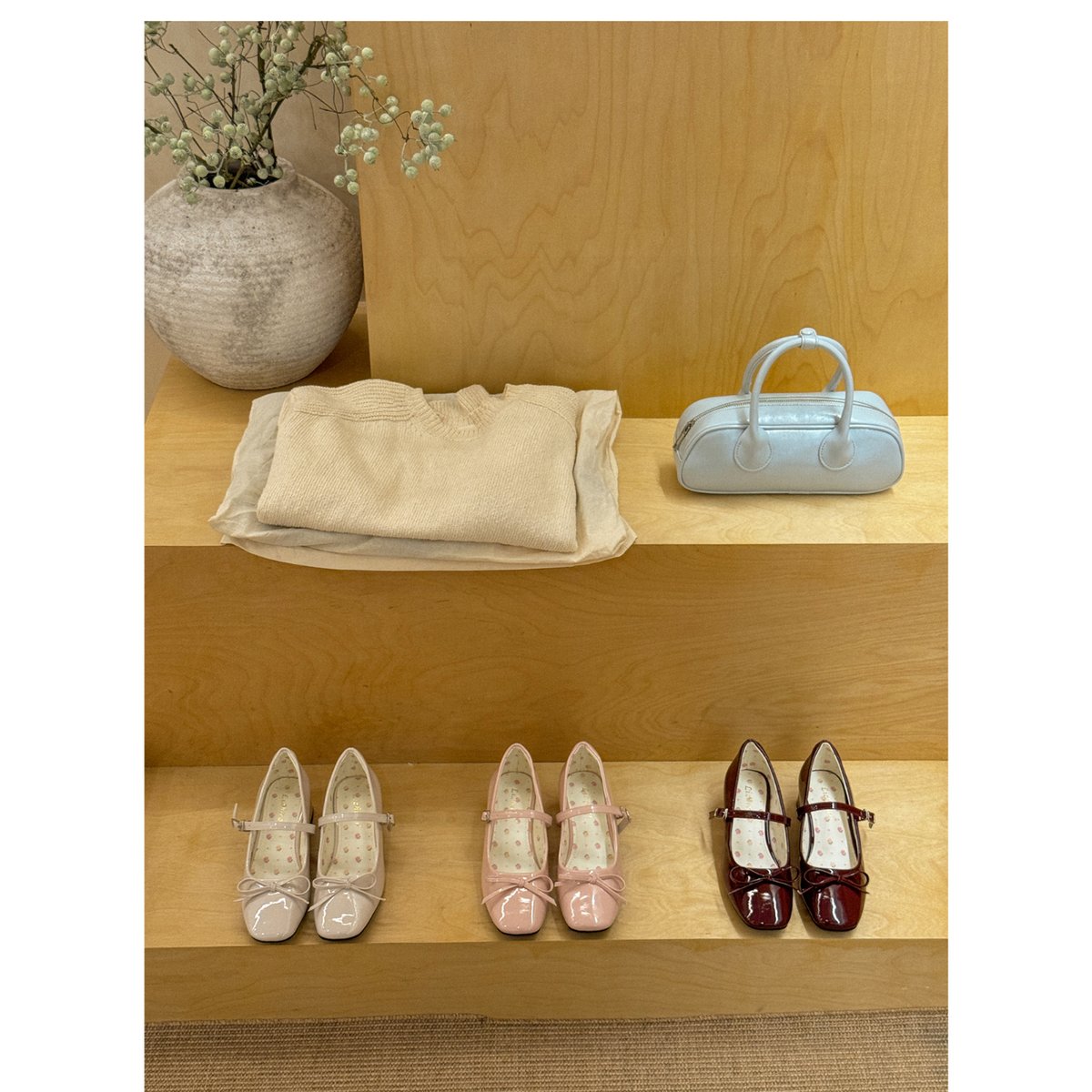 Merry Ribbon パンプス ボルドー | tulle オンラインストア