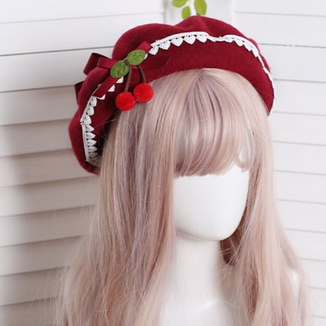 Girly Cherryベレー帽／select
