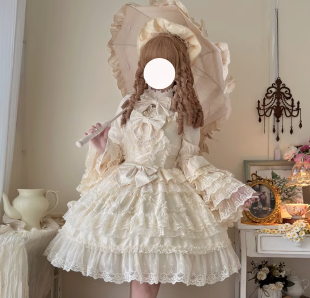 Tea Party Princessジャンパースカート 生成り | tulle オンラインストア