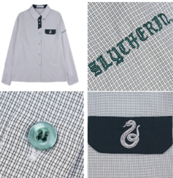 ホグワーツシャツ メンズ スリザリン（グリーン）（KYOUKO×HarryPotter