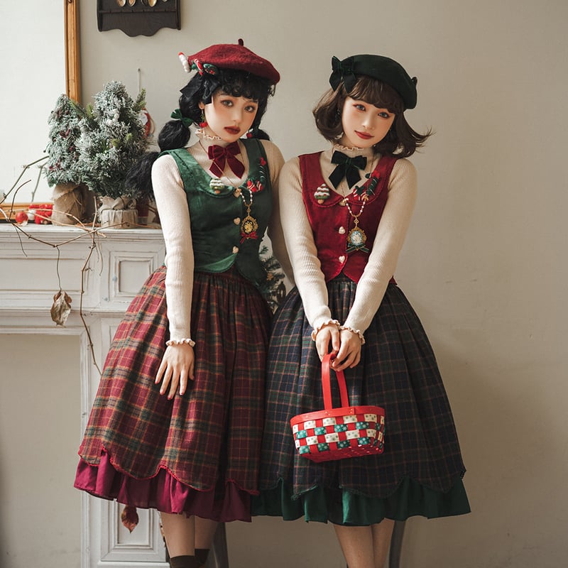 美品 Candy Stripper CHECK COMBINED スカート Candy Stripper（キャンディストリッパー）の「CHECK COMBINED