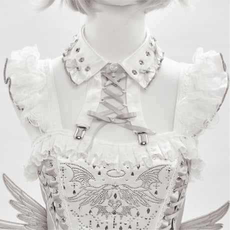 Metallic Angel　ウィング付レースアップシャツカラー3色