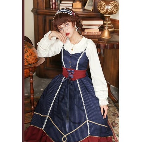 Classical College ジャンパースカート  ネイビー（ショート・ロング）／select