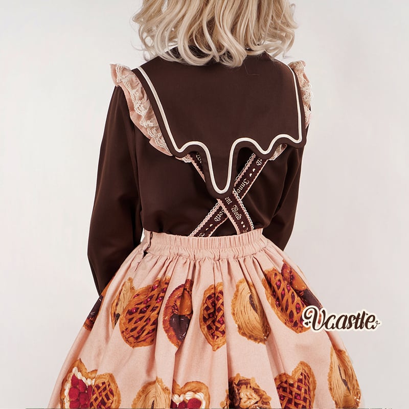 Mocha Chocolate メルティングセーラーブラウス ブラウン | tulle