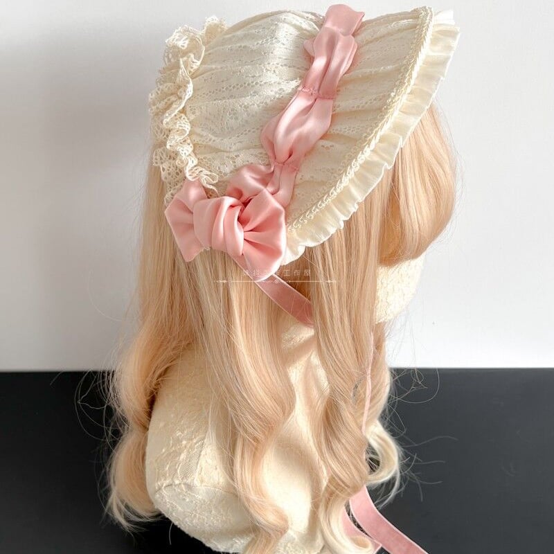 Victorian Maiden　リラックスレーシーボンネット　ボルドー Victorian Maiden リラックスレーシーボンネット ボルドー