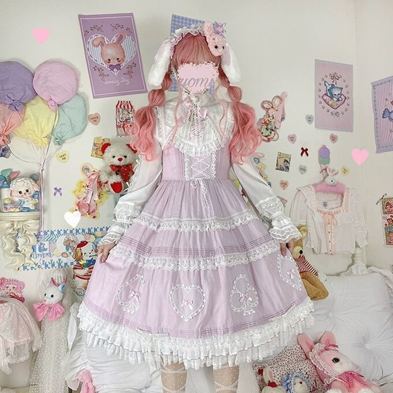 Wonder Heartジャンパースカート ラベンダー/select | tulle Wonder Heartジャンパースカート ラベンダー/select | tulle