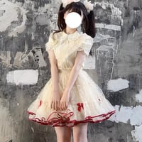 つけ袖付き半袖ブラウス　イエロー／select