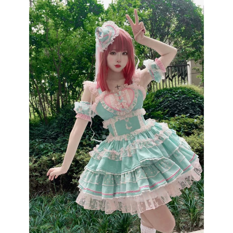 Fancy color ショート丈ジャンパースカート ミント/select Fancy color ショート丈ジャンパースカート ミント/select