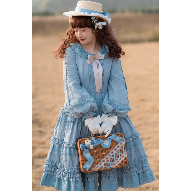 Gardenワンピース ブルー／select | tulle オンラインストア