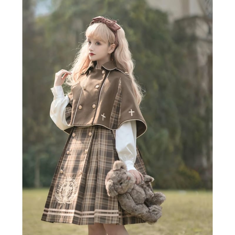 Little Detectiveケープ ブラウン | tulle オンラインストア